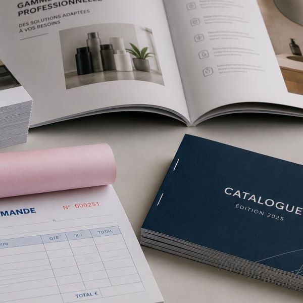 Piquage agrafage carnets et brochures imprimerie Lille